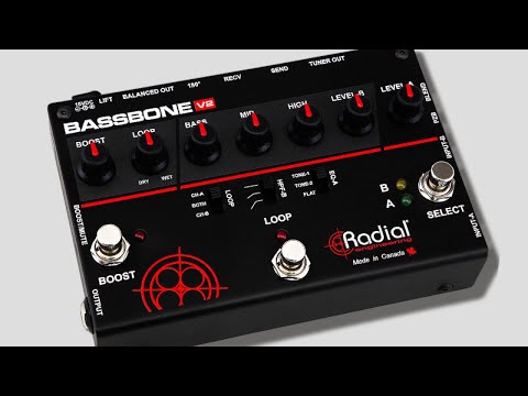 RADIAL ENGINEERING BASSBONE V2 2 Channel Live & Studio Bass Instrument Preamp image 7