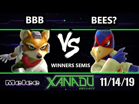 S@X 328 SSBM - BBB (Fox) Vs. Bees? (Falco) Smash Melee Winners Semis