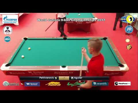 Pehlivanovic Sanjin v Aguilar Andres World Juniors 9 ball Championship 2017