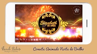 Vídeo de Convite Animado Festa Noite do Brilho - Glow Night