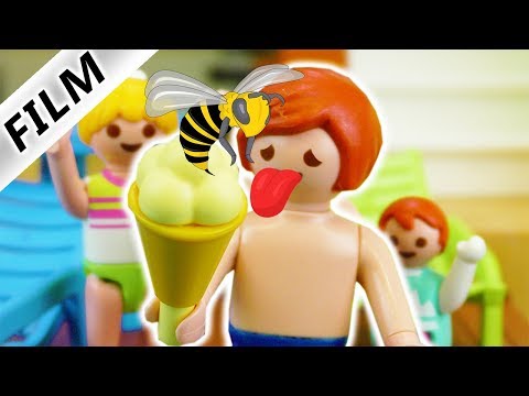 Playmobil Film deutsch | JULIANs WESPENSTICH | Ganz viel EIS kühlt dicke Zunge! Julian der Pechvogel