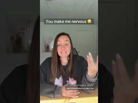 You make me nervous 😬 and that nervousness is actually a sign of deep attraction.