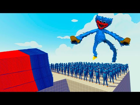 100x HUGGY WUGGY + GIANT vs EVERY GOD l Totally Accurate Battle Simulator TABS