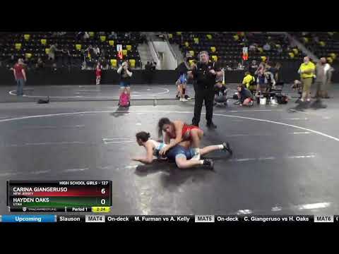High School Girls 127 Carina Giangeruso New Jersey Vs Hayden Oaks Utah