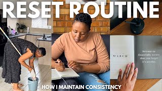 *PRODUCTIVE LIFE RESET* | How to be accountable & consistent | Goal setting, budgeting & cleaning