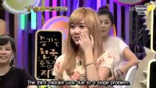 SNSD Jessica talk about her dance Mistakes @ Strong Heart