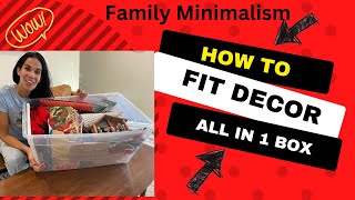Minimalism New Year Reset- Fit it all in 1 box!