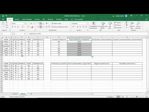 EXCEL TUTORIAL #8 - LOGICAL OPERATORS