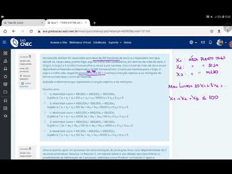 Pesquisa Operacional - Quiz 1 - Questões comentadas
