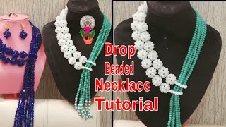 Drop Beaded Necklace Tutorial/How To Do A  Nigeria