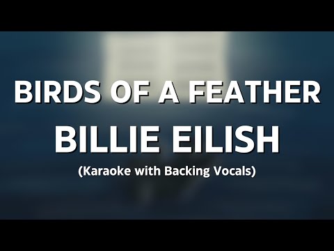 BIRDS OF A FEATHER - BILLIE EILISH (Karaoke with Backing Vocals)