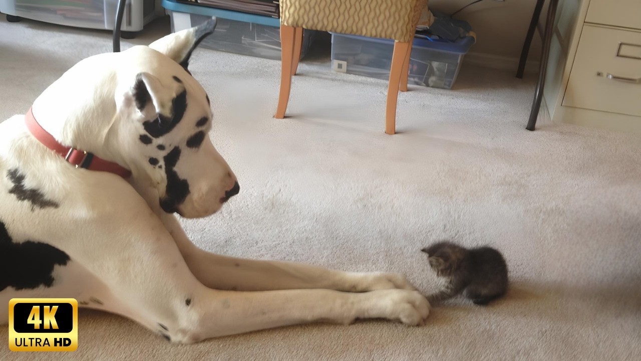 Dogs who love their kitten since the moment they met – Cats and Dogs Friendship