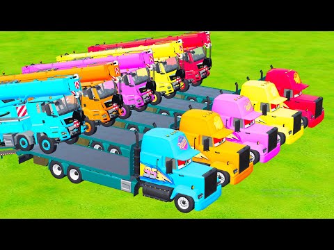 FS22 - TRANSPORT OF COLORS! HEAVY Kamaz Truck + 10 TONS Colored Sunflower Delivery