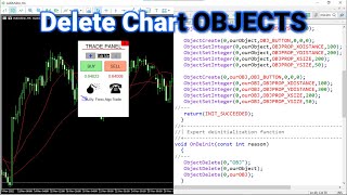 How to REMOVE/DELETE Forex Chart OBJECT(S) On Removing EA In MQL5/MT5-PART 175 #forextrading #howto