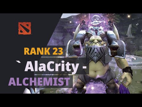 ` AlaCrity - (Rank 23) plays Alchemist Dota 2 Full Game