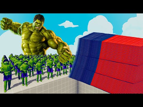 200x HULK + 1x GIANT vs EVERY GOD - Totally Accurate Battle Simulator TABS