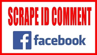 Scrape ID comment dengan Graph Facebook Developper