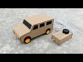 How To Make Cardboard RC Car With Dc Dynamo Motor And 9 V Battery At Home