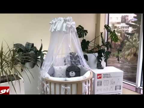 Овальные кроватки трансформеры SooHooKids Sharm 9в1