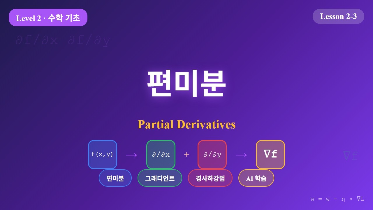 편미분 강의 영상