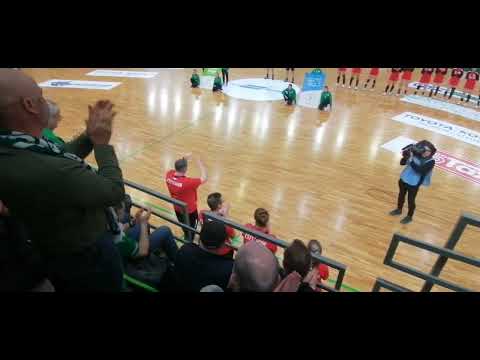 ELEK GÁBOR KÖSZÖNTÉSE A FERENCVÁROS - ESZTERGOM KÉZILABDA MÉRKŐZÉSEN