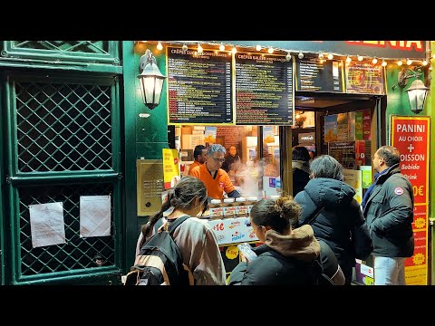 Street food in the Latin Quarter of Paris