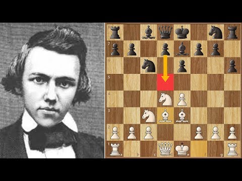 First American Chess Congress! || Morphy vs Thompson || Game 1 (1857)