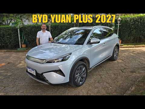 Avaliação: BYD Yuan Plus 2027 - 0 a 100 km/h em menos de 4 segundos