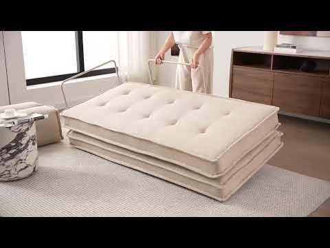 Gambar Nordia Sunday Sofa Bed Fabric - Krem Beige