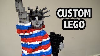 LEGO Red, White & Blue Statue of Liberty | Brick Fiesta 2018 by Beyond the Brick