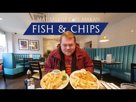 Fish & Chips Halal di Queen's Park, London - Mat Salleh Cari Makan