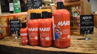 Lush x Super Mario Bros. Movie Products at a Lush Cosmetics Store in New York City