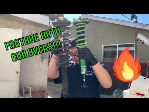 Installing Fortune Auto 500 Coilovers on to the MK3 Supra!