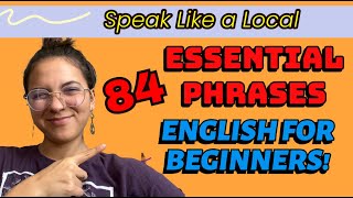 84 English Phrases for Beginners! -- Speak like a Native! 🗣️