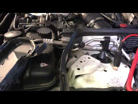 Intake manifolds and How to test the starter motor on a 2009 Mercedes E320 Bluetec PART 3