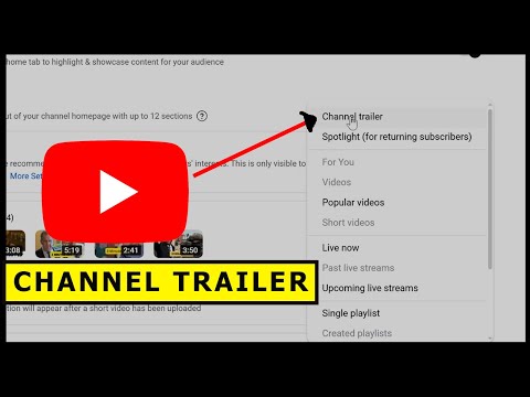 How to Upload YouTube Channel Trailer 2025