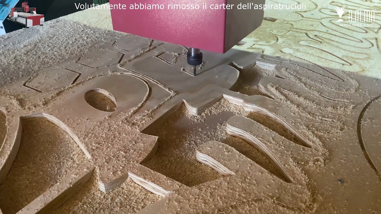 Fresatura del multistrato in legno Light Evo Amma
