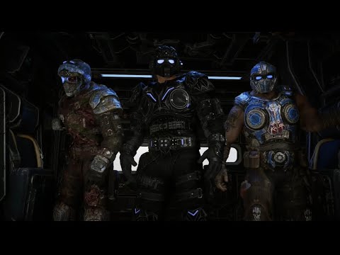 Clayton Carmine and his brothers escapes from a hive (Gears 5) Co-op Gameplay 