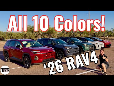 All 10 Colors - 2026 Toyota RAV4 - Videos of ALL Colors!
