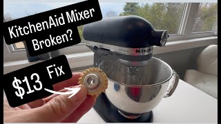 KitchenAid Mixer Broken, Not Spinning? $13 Amazon Fix — Worm Gear Replacement Tutorial