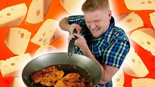 СЫРНЫЙ ШНИЦЕЛЬ с сыром под сырным соусом. Как я люблю...
