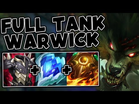WARWICK IS CRAZY WITH NEW TANK ITEM BUFFS! CARRIED DIAMOND GAME - League of Legends
