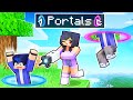 Using PORTALS To Trick My Friends In Minecraft! DEFAULT Thumbnail