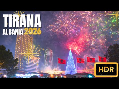 TIRANA FIREWORKS 2026 4K HDR