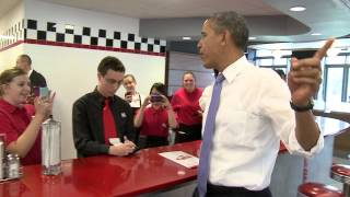 President Barack Obama Makes Surprise Visit