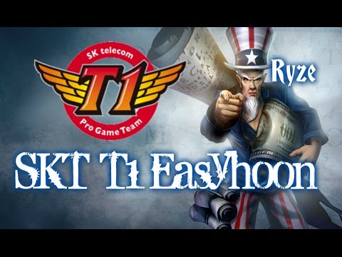 SKT T1 Easyhoon RYZE vs Gnar Top Lane - League of Legends Ranked Korean