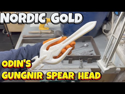 Turning 3D Print PLA into Nordic Gold  - Odin's Spear Head - Molten Metal - Let's Cook!