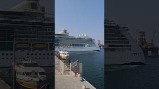 Brilliance Of The Seas esegue le manovre di uscita dal porto di Palermo | 20 Agosto 2025