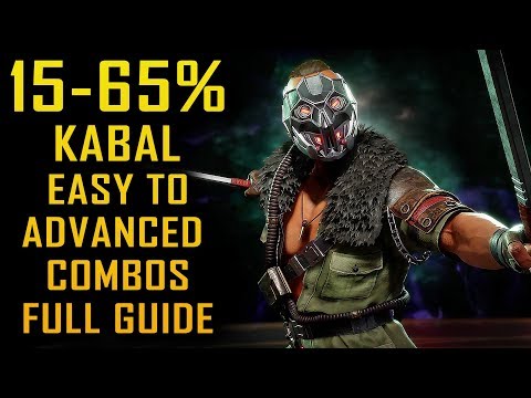 'KABAL' Basic to Advance Full Combo Guide Mortal Kombat 11 [15% - 65%]