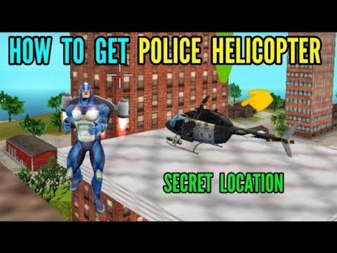 How to get police helicopter in free fire|| Rope hero vice town|| New mission in rope hero vice town